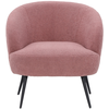 Fauteuil fixe LOMOCO BOUCLY coloris rose