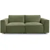 Canapé droit fixe 3 places BOBOCHIC X CONFORAMA OCTAVE coloris vert