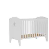 Lit bébé 60x120 cm STAR coloris blanc