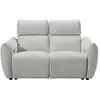 Canape droit relax électrique beige 2 pl GAIA