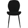 Lot de 4 chaises en tissu LOLA coloris noir
