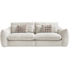 Canape droit fixe beige 3 pl BOBOCHIC X CONFORAMA EUGENE