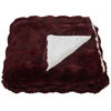 Plaid 125x150cm BUBBLY coloris rouge