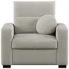 Fauteuil fixe JADE coloris gris clair