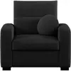 Fauteuil fixe JADE coloris noir