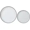 Set vaisselle 12 . Porcelaine blanc FILET