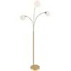 Lampadaire Métal 190 cm doré IRENE