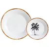 Set vaisselle 12 . Porcelaine multicolor COCOTIER