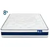 Matelas Ressorts + latex 200x200 cm 8 HEURES L'EBLOUISSANT