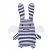 Trousselier Hochet peluche Ange lapin marinière + pochette en coton