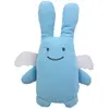 Trousselier Ange Lapin Doudou avec Hochet 20 cm - Coton Bio Bleu Ciel