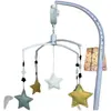 Trousselier Trousselier - Mobile Musical Etoiles - Lin Céladon, Beige Et Bleu Gris