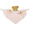 Trousselier - Ours Triangle Doudou avec Hochet 20Cm - Coton Bio Rose P...