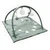 Trousselier Tapis d'Eveil Musical Carré en Lin Celadon Mouton and Lapin 90Cm