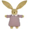 Trousselier Hochet peluche lapin nid d'ange en coton bio vieux rose