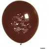 Sachet 10 ballons Vive Les Mariés, Chocolat