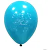 Ballon turquoise Vive Les Mariés X10