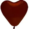 Lot de 8 ballons COEUR 35cm, Chocolat