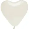 Lot de 8 ballons COEUR 35cm, blancs