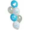 Ballons de baudruche - LE GEANT DE LA FETE - Bleu - Latex - Gonflable à l'hélium - 6 pièces