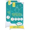 P'TIT LIT Lot de 2 Proteges Matelas Bébé Anti Acariens - 70x140 cm - Alese Imperméable - Bouclette 100% coton - Absorbant - oeko Tex