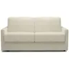 CALICOSY Canapé 3 places convertible en lit 140x190 cm - Beige