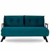 CALICOSY Canapé lit 2 places convertible L133 cm - Vert