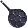 Kitchenfun Poêle à blinis 26 cm pour 7 blinis - Beka - Noir - Fonte Aluminium