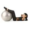 Gym Ball - SVELTUS - Gris - Diamètre 65 cm - Conception anti-explosion