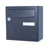 Boîte Aux Lettres Compacte 1 Porte Extérieur Renz Acier Anthracite Mat
