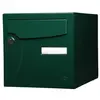 Renz Boîte aux lettres normalisée 2 portes extérieur acier vert brillant