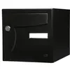 Renz - Boîte Aux Lettres Normalisée 1 Porte Extérieur Acier Noir Mat