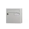 Renz - Boîte aux lettres compacte 1 porte extérieur acier gris mat