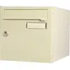 RENZ Boîte aux lettres normalisée 2 portes extérieur acier beige brillant