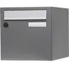 Boîte aux lettres normalisée la poste 1 porte RENZ Planète, acier gris