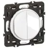 Double poussoir Legrand Céliane 6A blanc