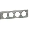 LEGRAND plaque céliane 4 postes furtif