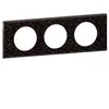 Legrand LEGRAND Celiane Plaque de finition 3 postes cuir pixels