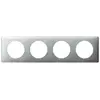 LEGRAND Celiane Plaque de finition 4 postes aluminium