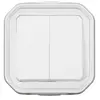 Legrand - Plexo interrupteur va et vient double blanc complet