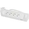 LEGRAND Multiprise FB 4x2P+T corner angle 1m 1.5mm² - Blanc