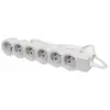 Legrand Multiprise 6 prises 2 p?les+terre Legrand blanc et gris 3 m