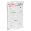 Legrand - Lot de 6 prises de courant 2P+T 16A complet - Mosaic - Blanc