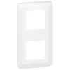 LEGRAND Plaque de finition Blanc MOSAIC 2x2 modules verticale - - 078822L