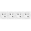 Legrand - Bloc de prise de courant quadruple 16A 2P+T Mosaic surface