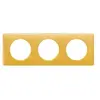 Legrand Plaque de finition Legrand C?liane laiton 3 postes