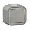 Legrand Poussoir NO Plexo complet saillie gris