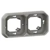 LEGRAND Support plaque encastré 2 postes montage horizontal/vertical Plexo gris