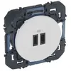 Legrand - Double prise USB 3A Type C à composer Dooxie - Blanc