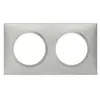 Plaque 2P - LEGRAND - Dooxie - Aluminium - 2 postes - Finition mat